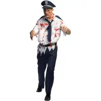 Boland - Kostuum Zombie politie Walker (XL) - Volwassenen - Zombie - Ondode - Politie - Cosplay - Halloween - Themafeest - Carnaval