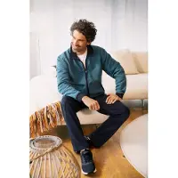 Hajo Blauw huispak met rits - Blauw - Maat - 58