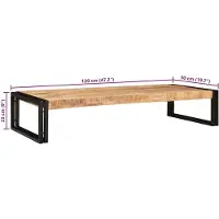 vidaXL Badkamerrek voor Bruin 120 x 50 x 23 cm
