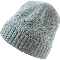 Falke Unisex Rustique sneldrogend warm wol muts unisex light greymel. - maat 3390