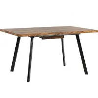 Beliani HARLOW - Uitschuifbare eettafel - Lichthout - 90 x 140/180 cm - MDF