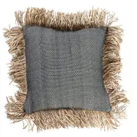 Bazar Bizar De Bonita Katoenen Kussenhoes - Natuur Zwart - 40x40