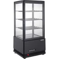Saro Koelvitrine SC 80 AV – Zwart – 78 L – LED – 0/+12 °C – Horeca Displaykoeler
