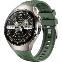 Strap-it Siliconen bandje met 'perfect fit' aansluiting - geschikt voor Huawei Watch 5 - 46mm (donkergroen)