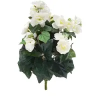 Emerald - Kunstplant Begonia 29cm wit - Kunstplant voor binnen