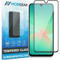 Mobigear Screenprotector geschikt voor Samsung Galaxy A26 Glazen | Premium Screenprotector - Case Friendly - Zwart