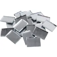 Rayher Hobby Spiegel mozaiek stenen 1 x 1,5 cm 1x kilo tegeltjes - Mozaiektegel