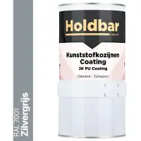 Holdbar Kunststofkozijnen Coating Zilvergrijs (RAL 7001) 1 Kg - Kunststof Kozijnen Schilderen - Hecht direct op kunststof - 100% UV-bestendig - kunststof kozijnen verven