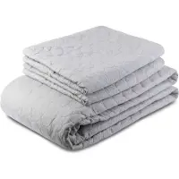 Zydante Home Bedsprei Incl. 2 Hoezen -Zilver Circles - 220x240 cm + 2 * 60x70 cm