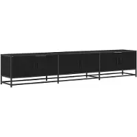 vidaXL - TV - Eenheden - 210 - x - 35 - x - 41 - cm - Zwart - Eiken - Bewerkt - hout