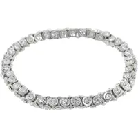 Behave - elastische armband met steentjes - tijdloze party stijl