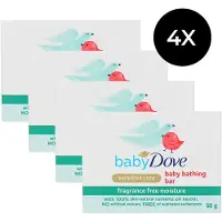 Dove Baby Sensitive Care Baby Bathing Bar - 4 x 90 gr