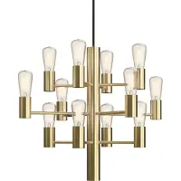 Herstal Manola Mini 12 kroonluchter Satin-messing