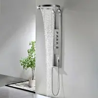 Best design Thermostatische douchepaneel best-design future 144 cm rvs