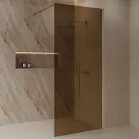 Best design Inloopdouche best-design dalis 80x200 cm chroom amber