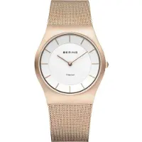 Bering Dameshorloge - - 11935-366 - Analoge - Quartz - Roze goud, wit