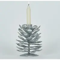 Bizzotto Kerst decoraties P.CANDELA 1P PINEAL ARGENTO H10 dames One size