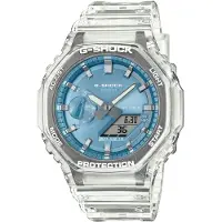 Casio - heren horloge - Transparant met band
