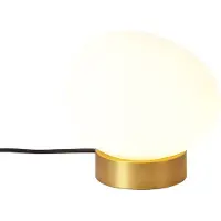 QAZQA Design tafellamp messing met opaal glas - Sally