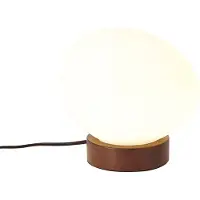 QAZQA Japandi tafellamp hout met opaalglas - Sally