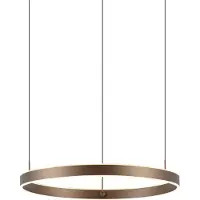 QAZQA Design hanglamp donkerbrons 3-staps dimbaar - Titmus