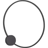 QAZQA Design wandlamp zwart 67cm incl. LED 3-staps dimbaar - Anello
