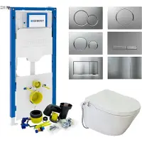 Geberit up320 toiletset set 46 wiesbaden luxe douchewc stroomloos met metro pot sigma drukplaat