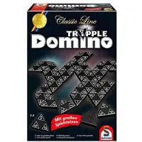 Schmidt - Tripple Domino - Classic Line - Bordspel - Strategisch dominospel met driehoekige stenen - vanaf 6 jaar - 1-4 spelers