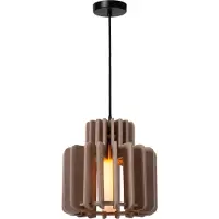 Lucide ROLLO - Hanglamp - 1xE27 - Taupe - Japandi
