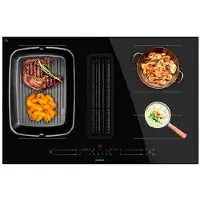 Cecotec Bolero Squad IH 4800 TotalFlex80, zwart, inbouwmodel, 80 cm, inductiekookplaat met zones, glas, 4 zones
