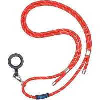 Dopper Cord draagkoord - zilver rood - 100% gerecycled PET