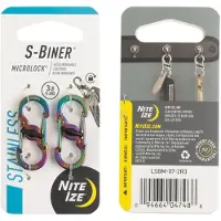 Nite Ize S-Biner Microlock 2-Pack Carabine Spectrum
