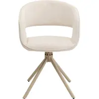 Kare design Draaistoel met armleuningen Gina beige