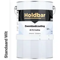 Holdbar Zwembadcoating Standaard Wit 2,5 kg
