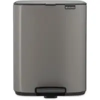 Brabantia Bo Pedaalemmer - 12 liter - Platinum