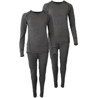 Accezzi Merino, ski-ondergoed, dame, grijs, 2 sets