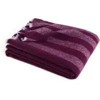 HAY Plaid Duo Throw Plum-130 x 180 cm
