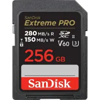 SanDisk SD-geheugenkaart Extreme Pro 256 GB Zwart
