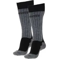 Accezzi Merino 80, ski sokken, zwart
