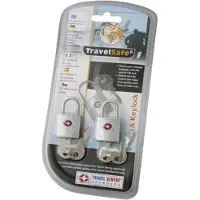 Travelsafe Travellock TSA met sleutel, 2 stuks.