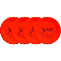 Jackson Set van 4 Hockey Pucks Indoor - Effen Grond - Oranje