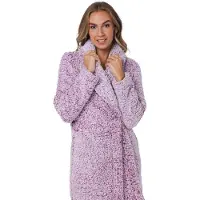 Rebelle - Badjas - Cin Cin - Roze - Fleece - Maat XL