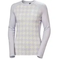 Helly Hansen Lifa Merino Midweight Graphic Crew, dames, lichtpaars