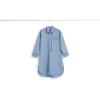 HAY Nachthemd Unisex Fineline Long Nightshirt Blue-S / M