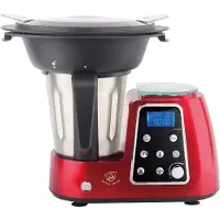 ROYAL SWISS Foodprocessors – Keukenmachine – 1800W – 2.5Liter – RVS Mengkom – 10 Snelheden – Rood –