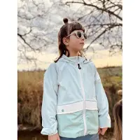 Ducksday - Jas - Windstopper - Waterafstotend - Unisex - Breeze - Muntgroen - herfst - Back to school - 146/152 - 12 jaar