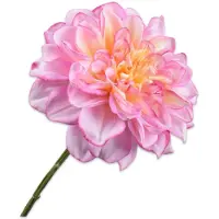 Silk-ka - Kunstbloem - dahlia - roze - H68 cm - 2 stuks