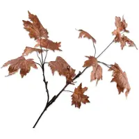 Silk-ka Kunstbloem-Zijden Bloemen Bladtak Bruin 81cm