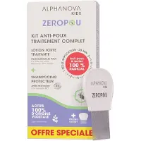Alphanova KIT Anti-Poux Complete Behandeling Zeropou | Kids 300 ml Combinatieverpakking