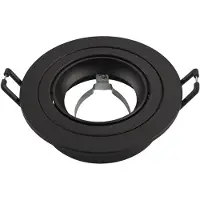 LEDVION - LED Inbouwspot Tokyo - GU10 - Zwart - Ø92 mm